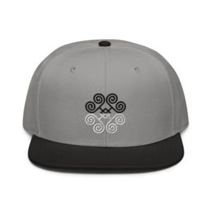 Snail Motif Snapback Hat